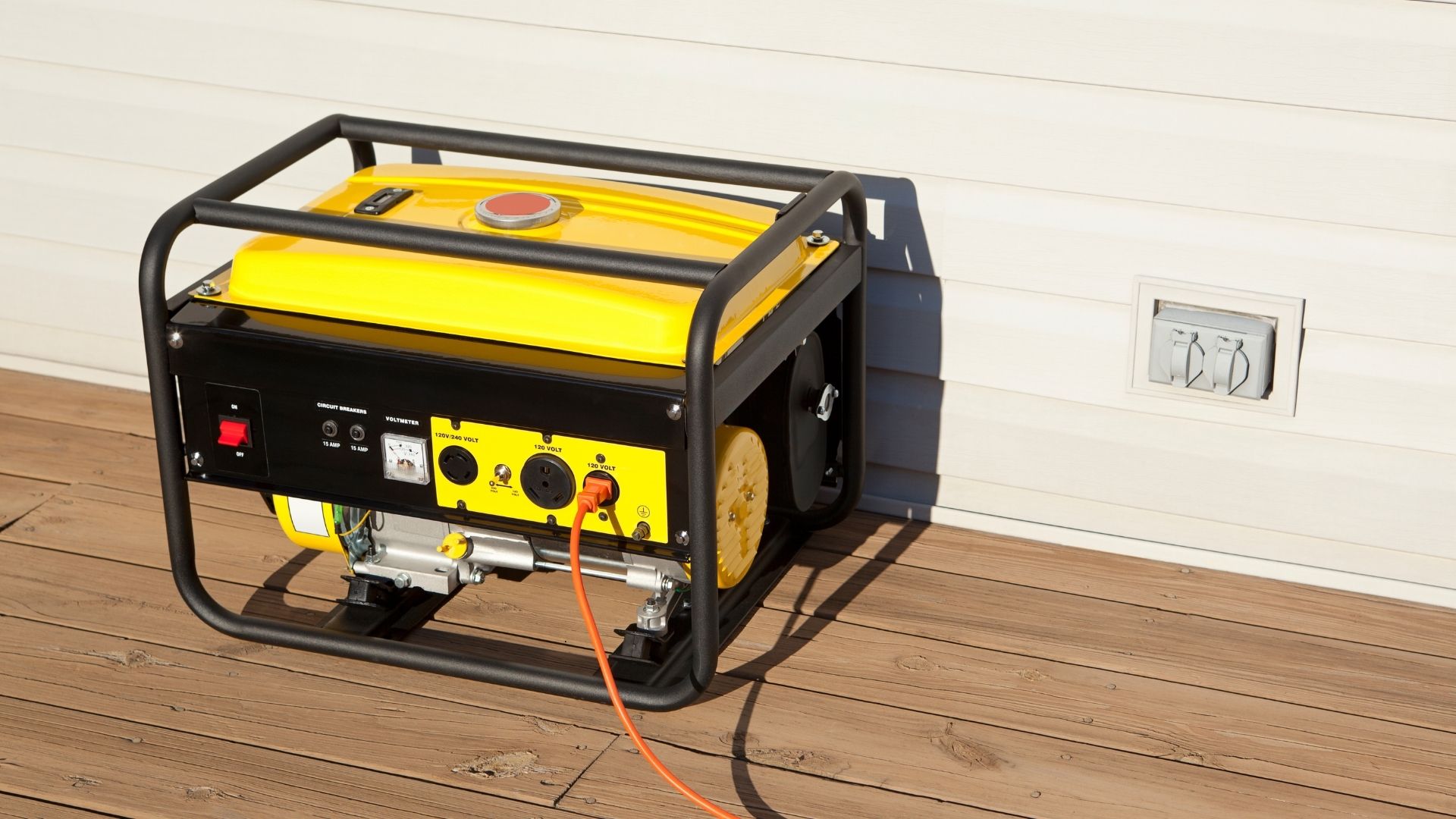 generator plugged into house